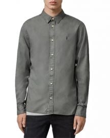 ALLSAINTS Redondo Slim Fit Button-Down Shirt Men - Bloomingdale s at Bloomingdales